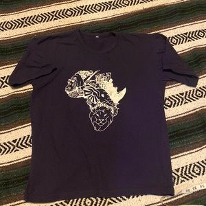 Vintage Double Sided Animals of Africa Tee